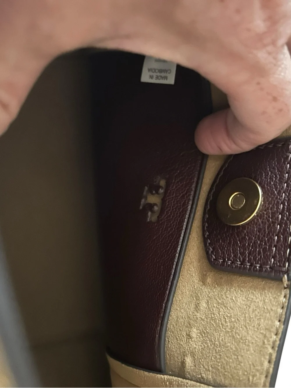 Tory Burch burgundy Leather Crossbody Bag